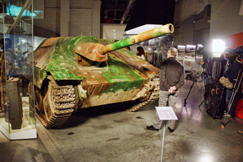 Photograph of German tank at Bastogne War Museum.